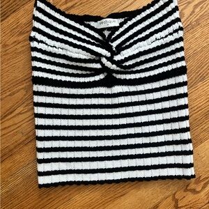Strapless sweater top